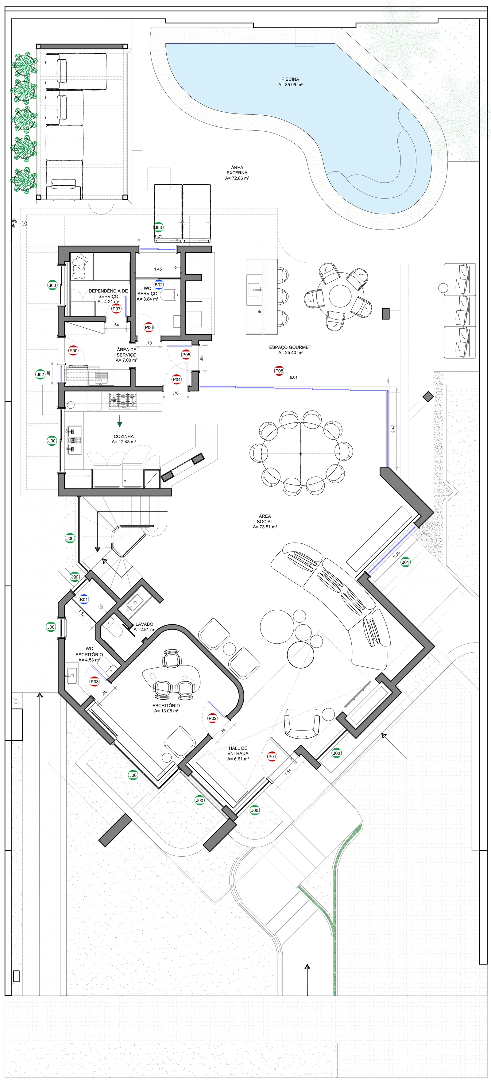 Planta de esquadrias · Térreo · MM ARQ